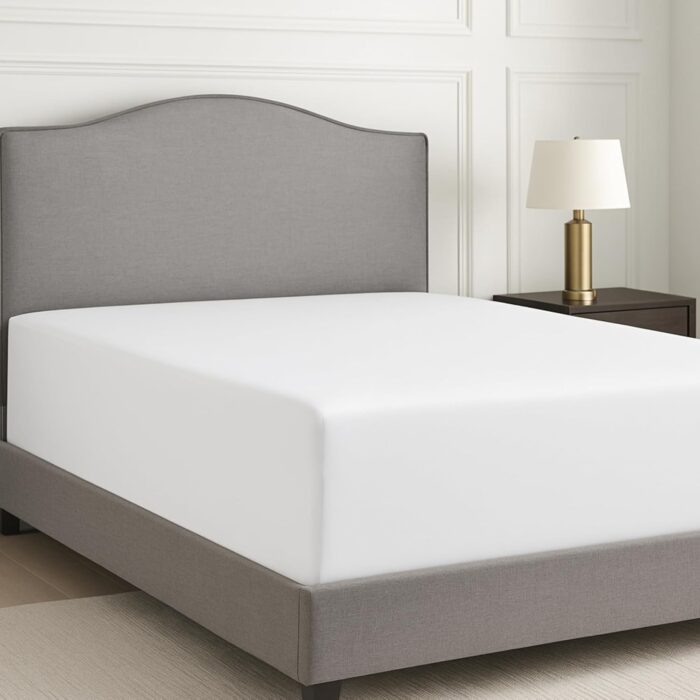 Dreyer Linen™ 100% Egyptian Cotton 400TC Fitted Sheet - White - Image 5
