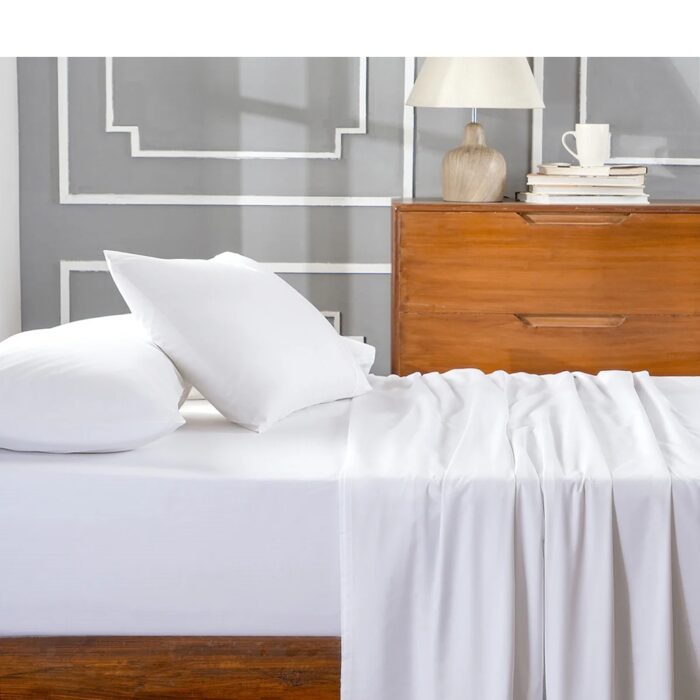Dreyer Linen™ 100% Cotton Percale 200TC Flat Sheet - Image 3