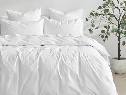 Dreyer Linen™ 100% Egyptian Cotton 600TC Classic Duvet Cover Set – White